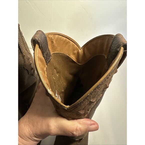 Pre-owned ARIAT Boots Women Brown Oiled Leather Dixie 21286 Cowboy Rowdy 7B - Picture 9 of 9